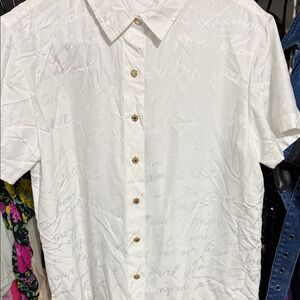 Karl Lagerfeld White Button Down Shirt